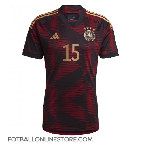 Billige Tyskland Niklas Sule #15 Bortetrøye VM 2022 Kortermet